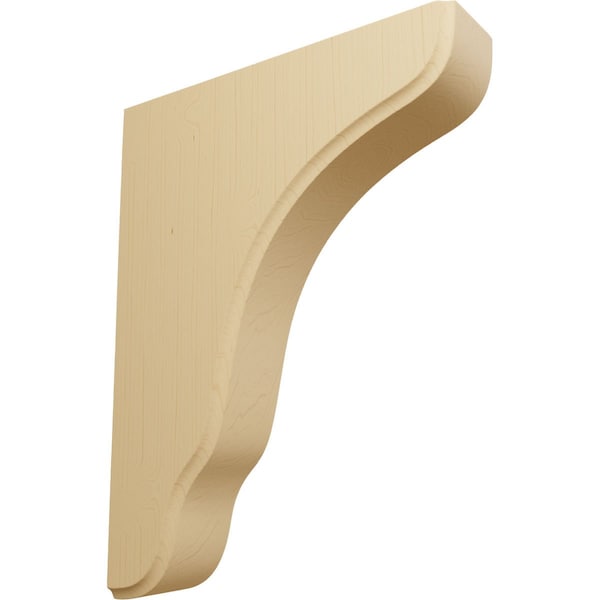 Ekena Millwork 1 3/4"W x 7 1/4"D x 9 1/2"H Plymouth Wood Bracket, Alder BKTW02X07X10PLAL - main